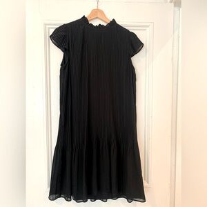 Black pleated dress, like new condition